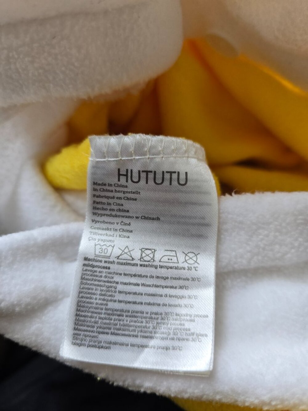 HUTUTU Adult Duck Fleece Pajama Onesie Costume - Size Medium 5'3" to 5'6" - Picture 3 of 8